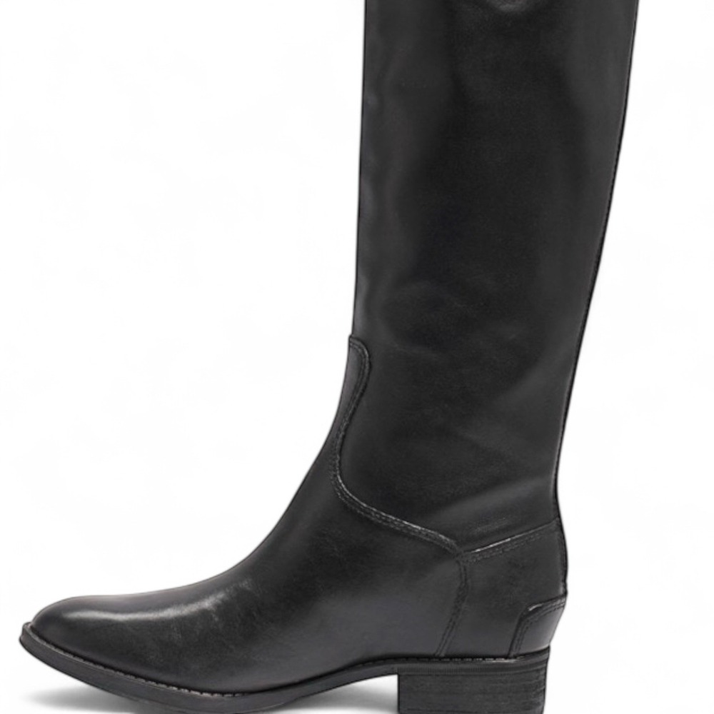 Sam Edelman Women's Penny 2 Black Leather Knee Riding Boots Size 6 - Picture 2 of 11